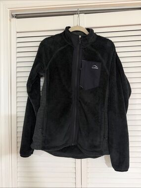 L.L. Bean Black Full Zip Women’s Fleece Small